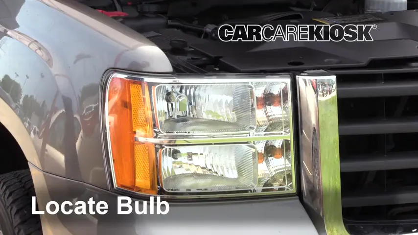 2009 GMC Sierra 2500 HD SLE 6.0L V8 Crew Cab Pickup (4 Door) Lights Highbeam (replace bulb)